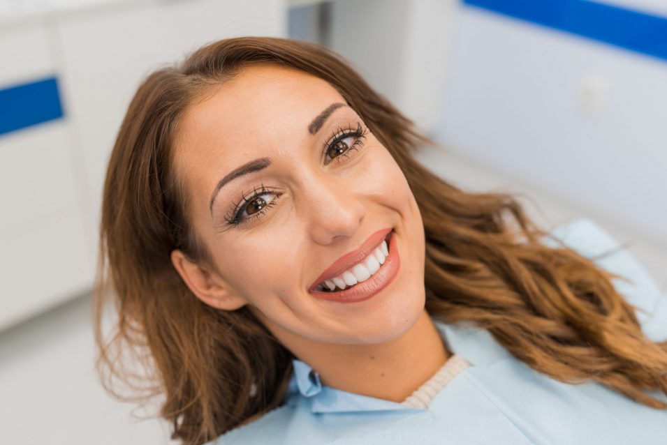 Young lady at an Orthodontic appointment at a Dentist in Mindemoya